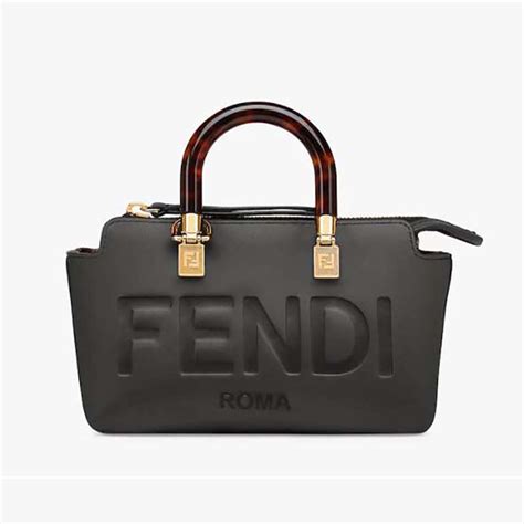 fendi boston bag black